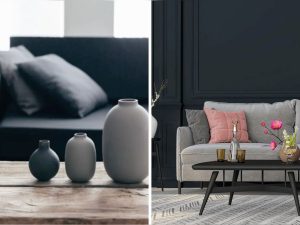 Füme rengi ev dekorasyon örneği.