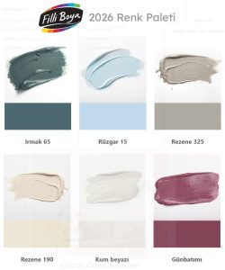 Filli boya 2026 renk katalogu iç mekan