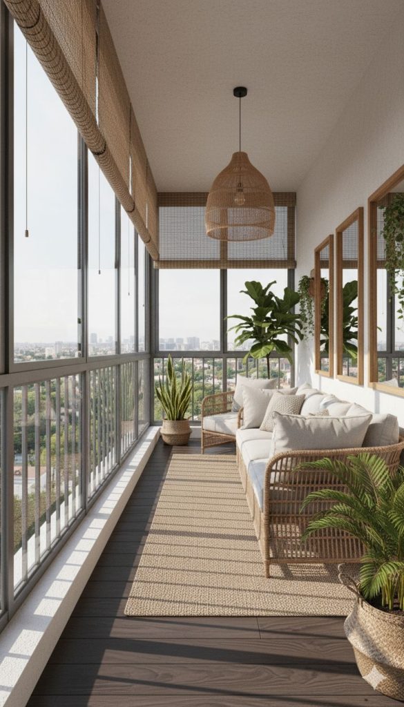 Kapalı balkon dekorasyonu için tavsiyeler