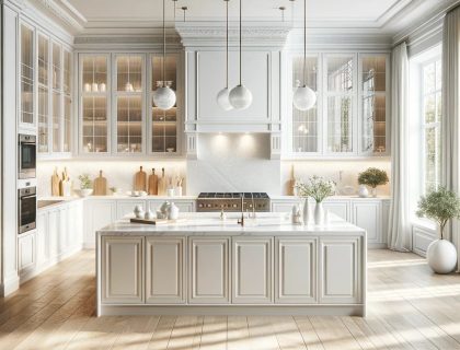 Beyaz mutfak modelleri ve dekorasyon fikirleri